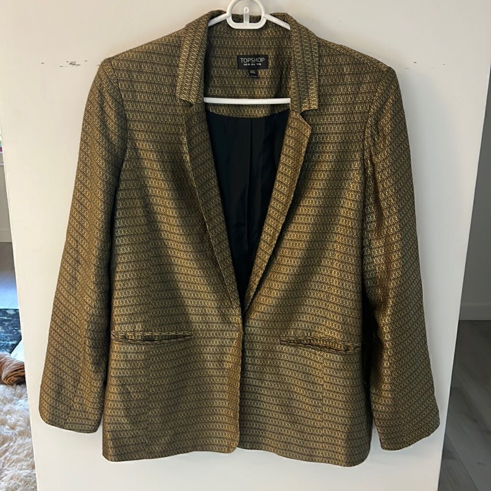 TOPSHOP vintage goldfish blazer 6